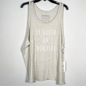 Or Nowhere by Knowlita NWT Unisex Size Extra Large St. Barth Or Nowhere Tank Top
